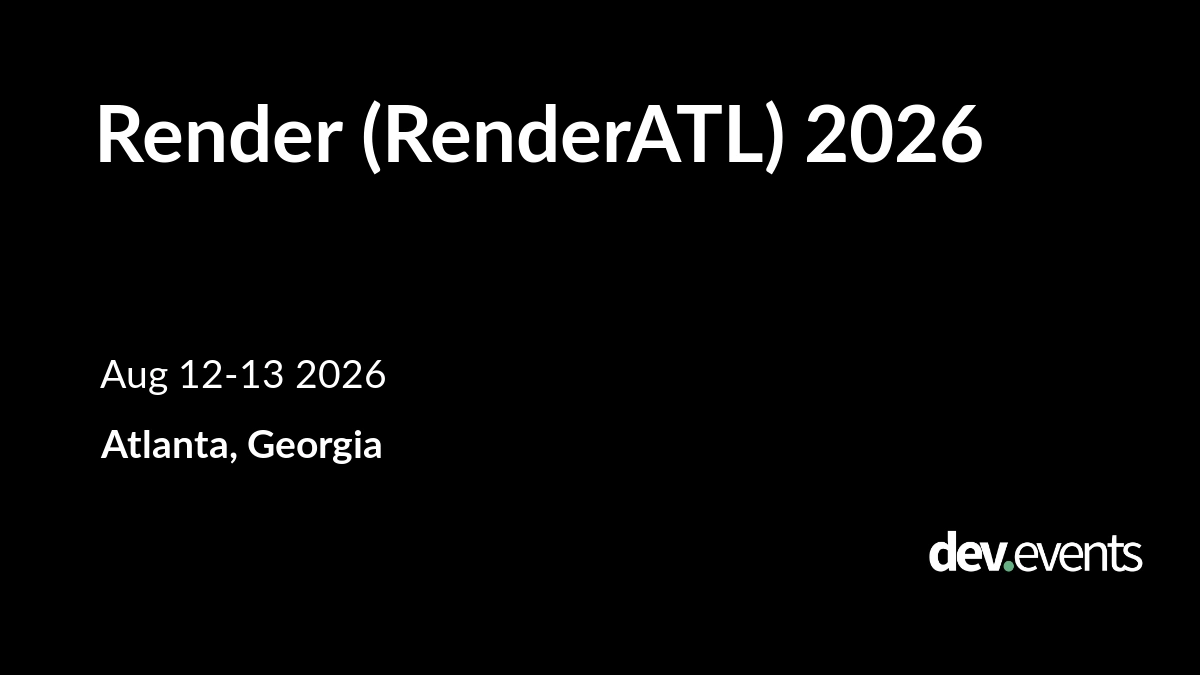 Render (RenderATL) 2026
