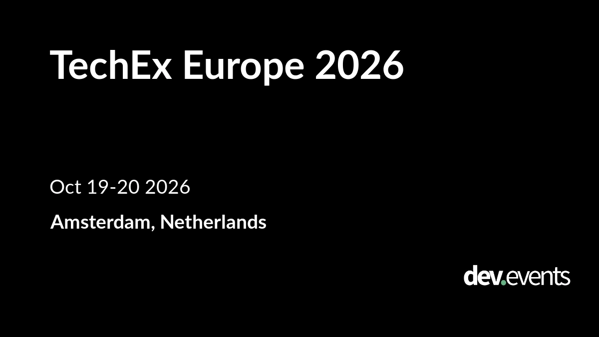 TechEx Europe 2026