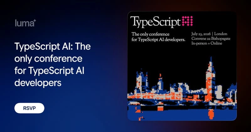TypeScript AI: The only conference for TypeScript AI developers