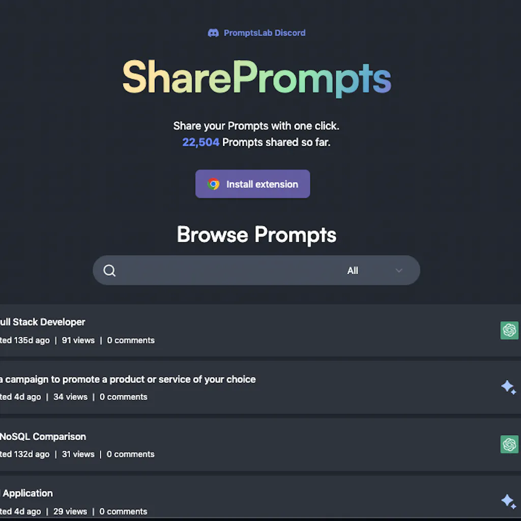 Share Prompts