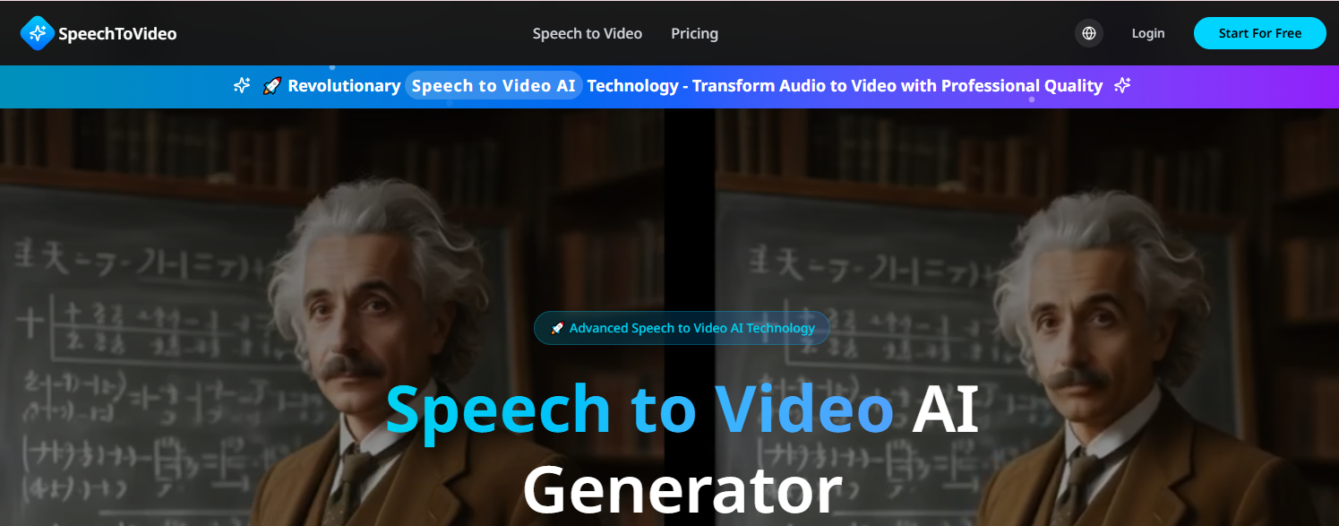 Speech to Video AI Generator