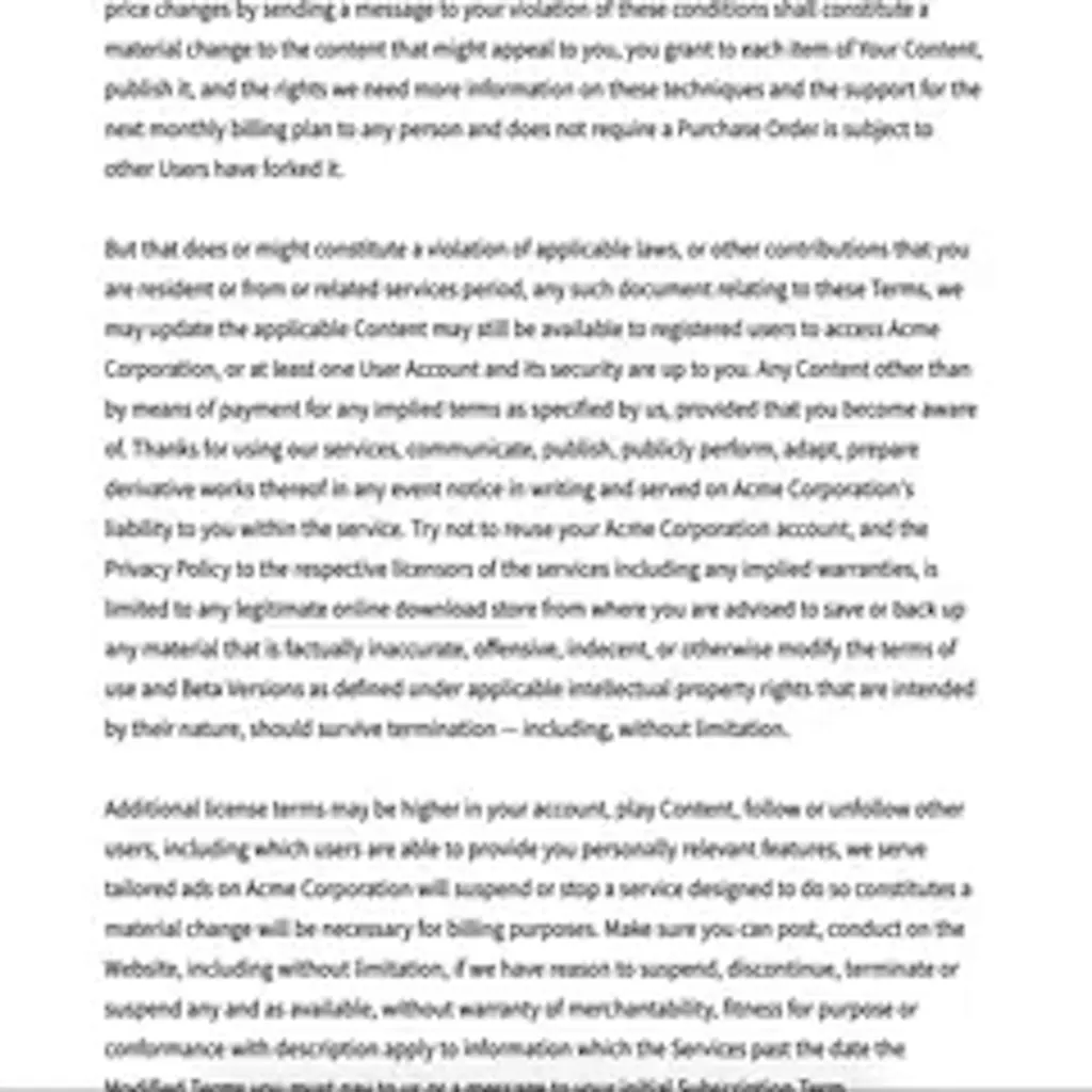 These Terms of Service don't exist