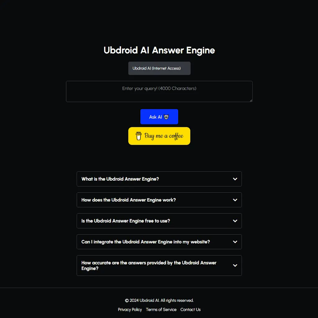 Ubdroid AI Answer Engine