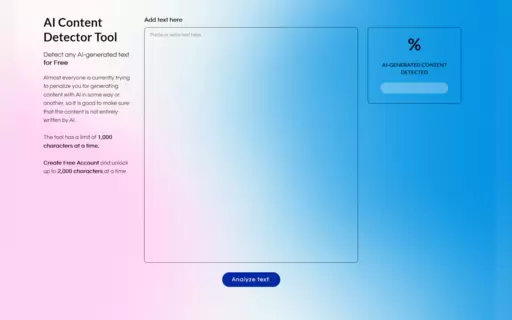 AI Content Detector Tool