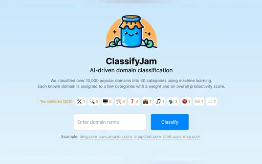 AI-driven domain classification
