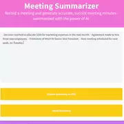 AI Meeting Summarizer