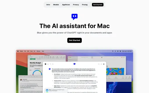 Blue - ChatGPT for Mac