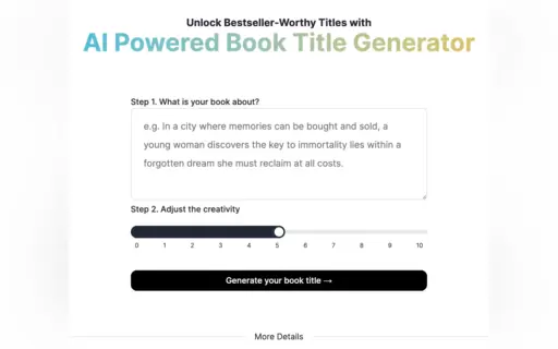 Book Title Generator