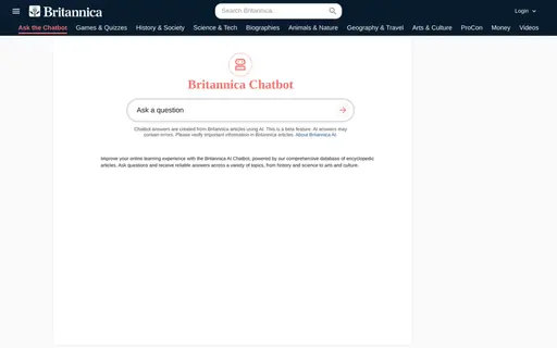 Britannica AI Chatbot