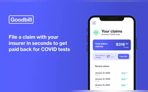 COVID Test Reimbursements by Goodbill