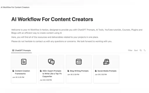 CreatiFlow (Ai workflow for creators)