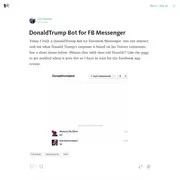 DonaldTrump Bot for FB Messenger (TBA)