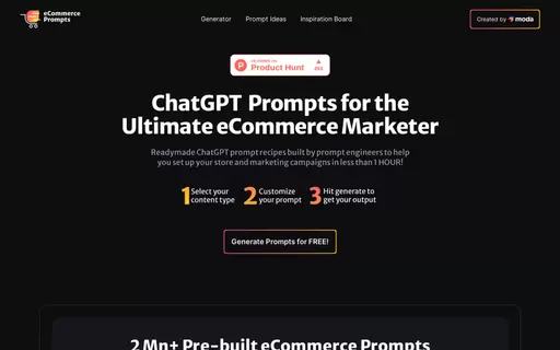 eCommerce ChatGPT Prompts