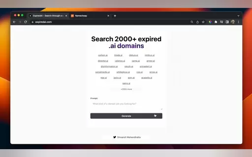 ExpiredAI - Expired .ai domains