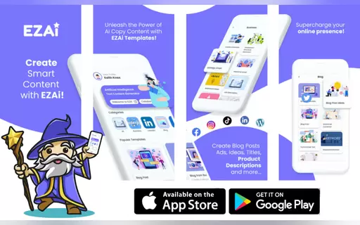 EZAi AI : Content Creation App 