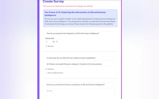 Feedback Survey