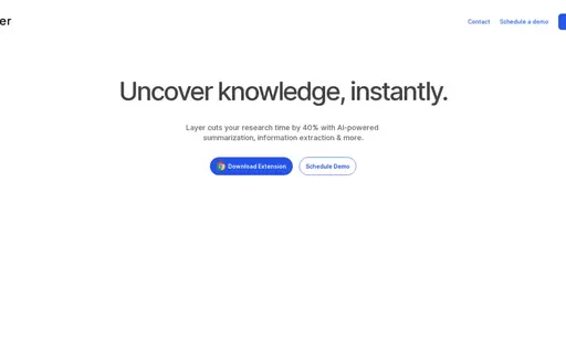 Layer | AI research assistant