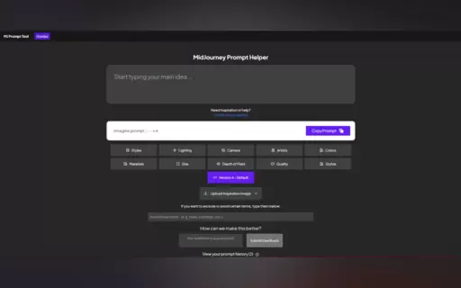 MidJourney Prompt Generator by Noonshot