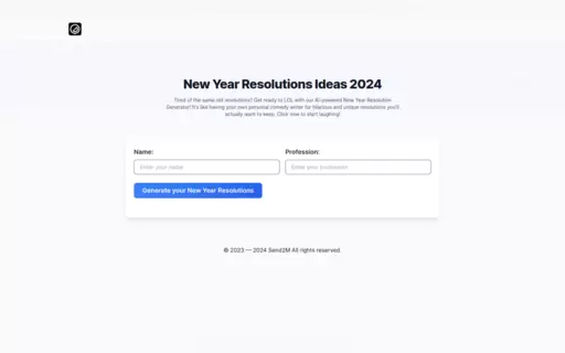 New Year Resolutions AI