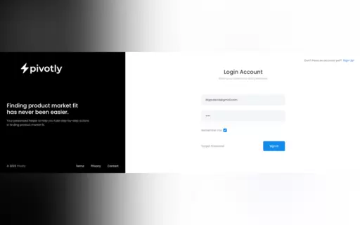 Pivotly - AI for Market Fit