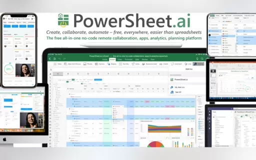 PowerSheet.ai Free No-Code Collab & Apps