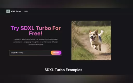 SDXL Turbo Playground