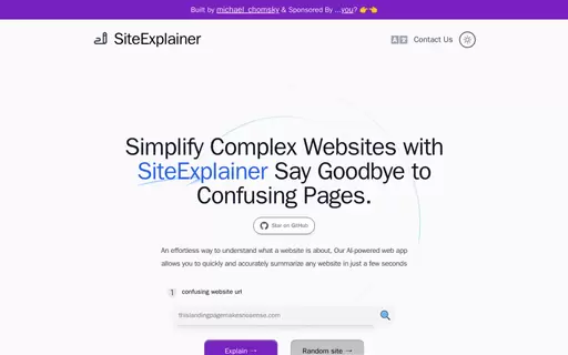 SiteExplainer