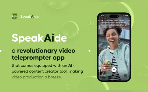 SpeakAide - video teleprompter