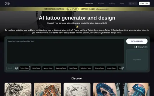 Tattoo AI Design