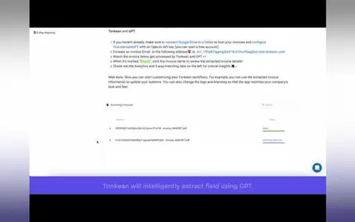 Tonkean InvoicesGPT