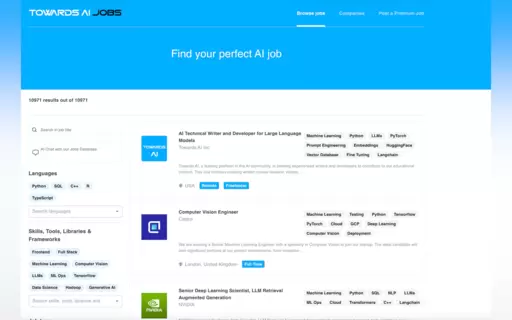 Towards AI Jobs