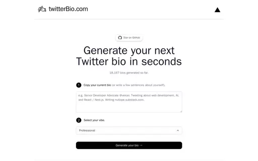 Twitter Bio Generator