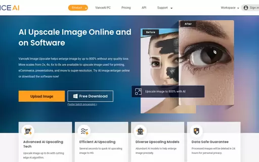 VanceAI Image Upscaler