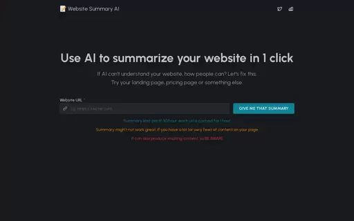 Website Summary AI